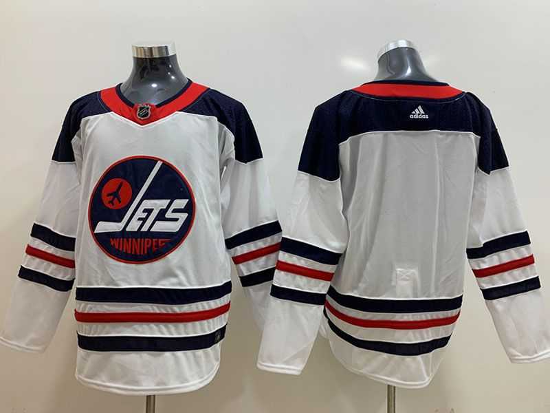 Mens Winnipeg Jets White Custom Made Fanatics Branded Alternate Player Adidas Jersey